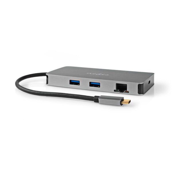USB Multi-Port Docking Station | USB 3.2 Gen 1 | USB-C Male | Micro SD / RJ45 Female / SD / USB-C Female / 2x HDMI / 2x USB-A Female - Afbeelding 6