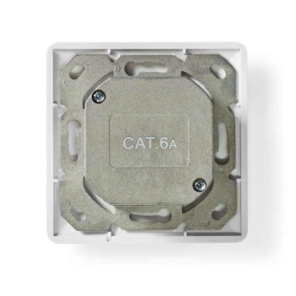 Netwerk Wanddoos | Inbouw | 2 poorten | CAT6a | Wit - Afbeelding 3