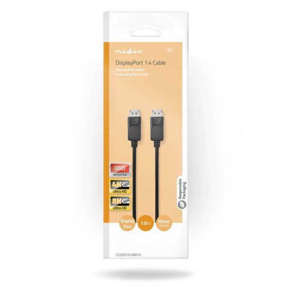 DisplayPort-Kabel | 8K@60Hz | 1 meter | zwart - Afbeelding 3