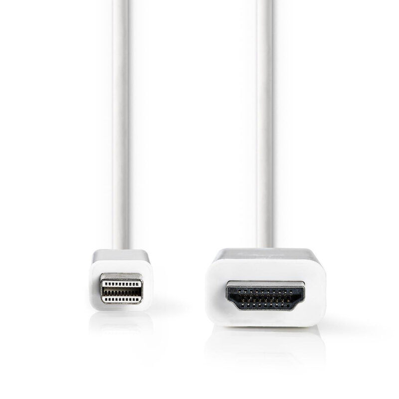 Product thumbnail Mini DisplayPort-Kabel | DisplayPort 1.2 | Mini-DisplayPort Male | HDMI Connector | 2 meter