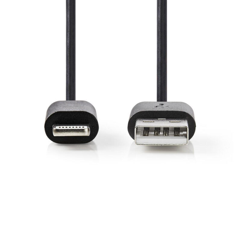 Product thumbnail Sync en laad-kabel | Apple Lightning - USB-A Male | 1,0 m | Zwart
