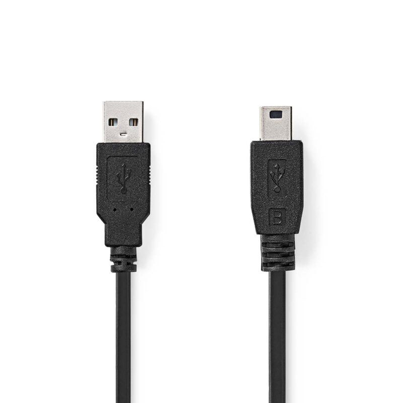 Product thumbnail USB 2.0 kabel | USB-A Male | USB Mini-B 5-Pins Male | 1 meter
