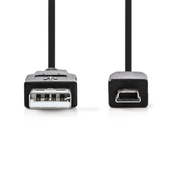 USB 2.0 Kabel | USB-A Male | USB Mini-B 5-Pins Male | 2 meter
