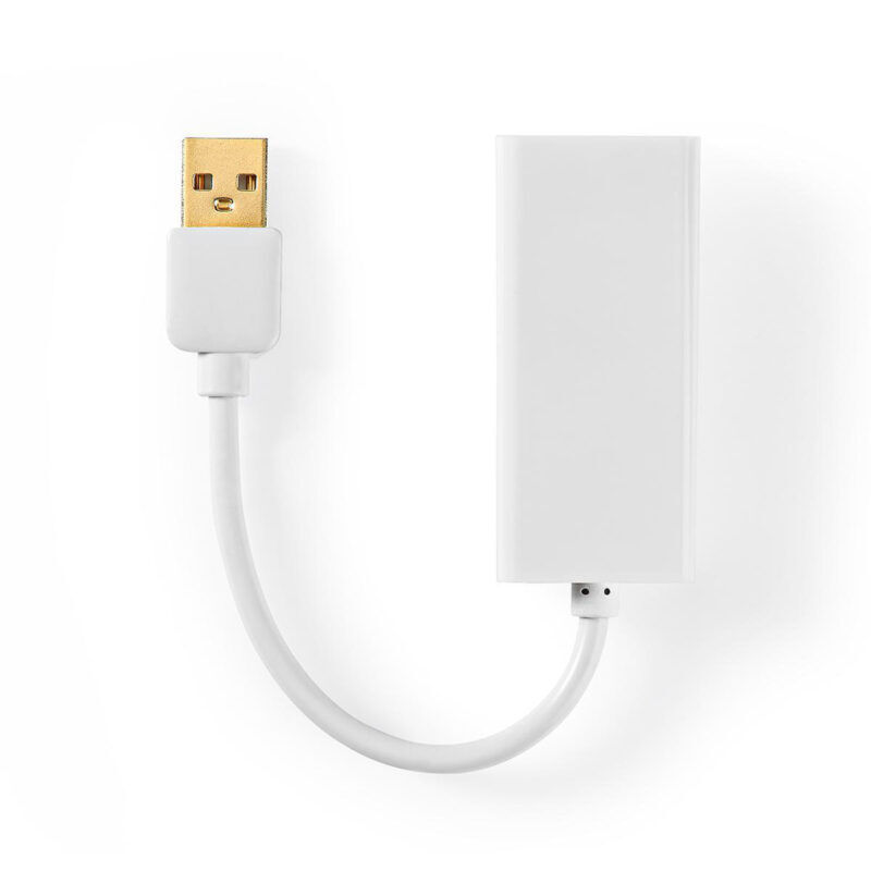 Product thumbnail USB 2.0-Adapter | USB-A Male - RJ45 Female | 10/100 Mbit | 0,2 m | Wit