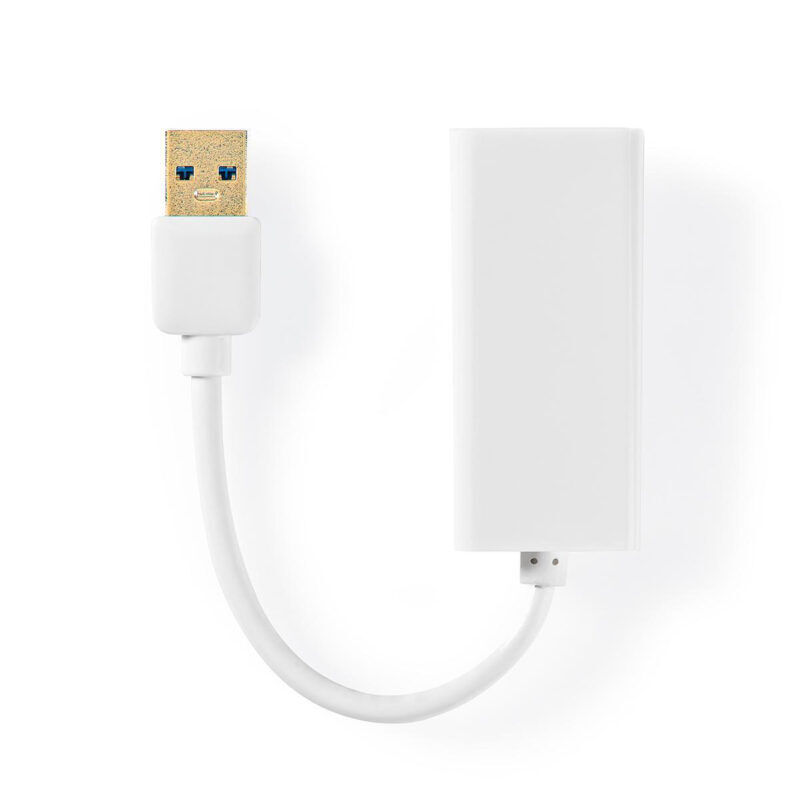 Product thumbnail USB 3.0-Adapter | USB-A Male - RJ45 Female | 1 Gbit | 0,2 m | Wit