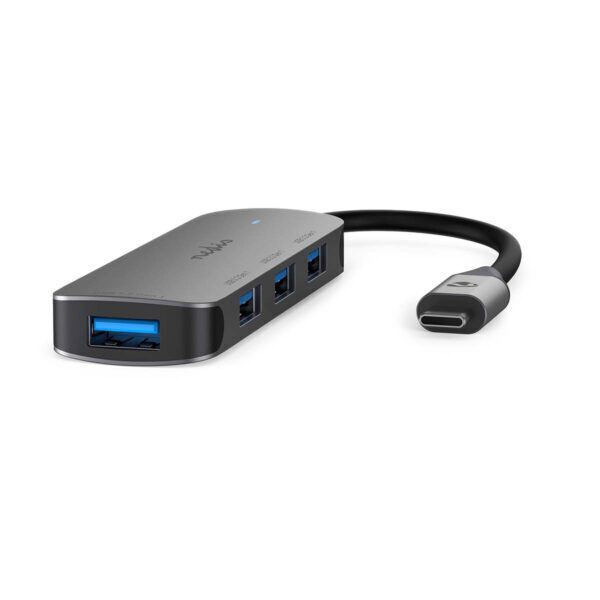 USB-Hub | 1x USB-C | 4x USB A Female | 4-Poorts poort(en) | USB 3.2 Gen 1 | USB Gevoed | 5 Gbps