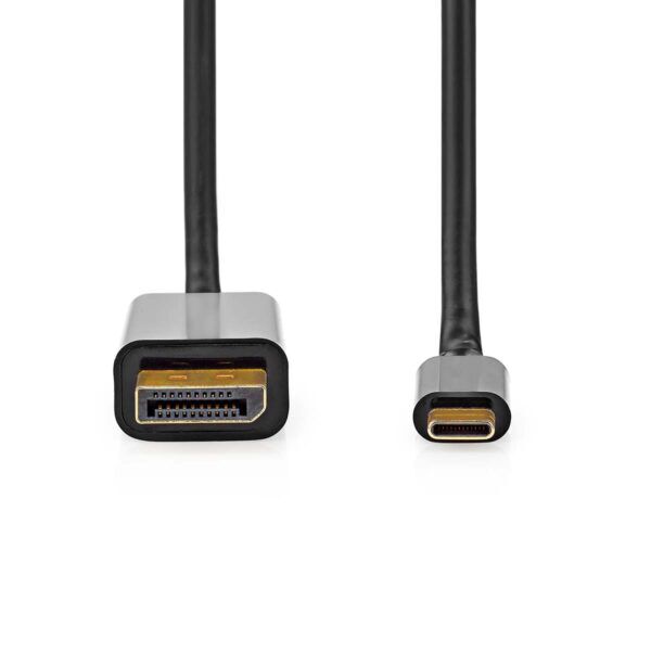 USB-C 3.2 Gen1 Adapter | USB-C Male | DisplayPort Male | 4K@60Hz | 2 meter - Afbeelding 2