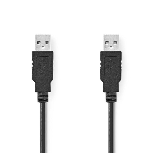 USB 2.0 Kabel | USB-A Male | USB-A Male | 1 meter