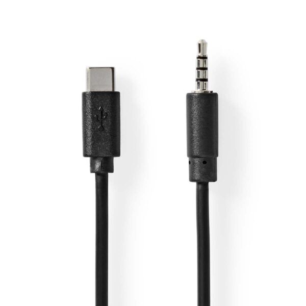 USB-C 2.0 Adapter | USB-C Male | 3,5 mm Male | 1 meter