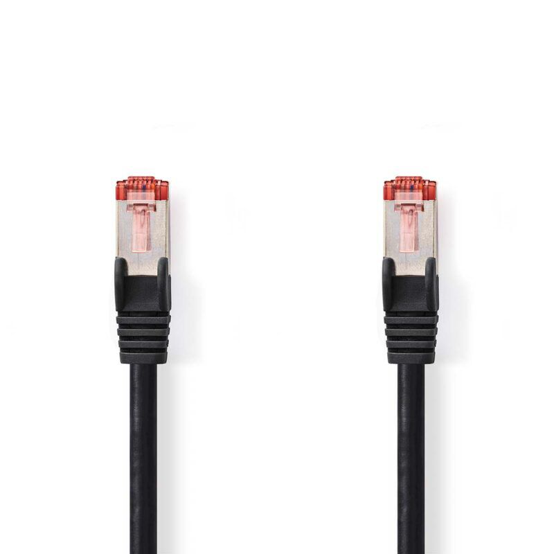 Product thumbnail CAT6 Netwerkkabel | RJ45 Male | RJ45 Male | FTP | 15 meter | Zwart