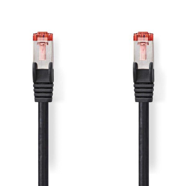 CAT6 Netwerkkabel | RJ45 Male | RJ45 Male | FTP | 2 meter | Zwart
