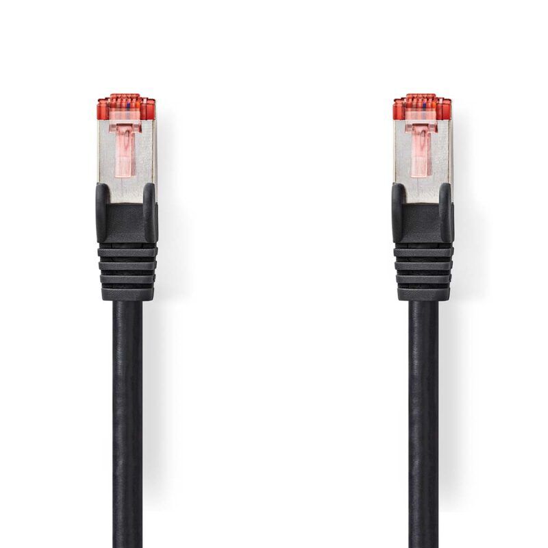 Product thumbnail CAT6 Netwerkkabel | RJ45 Male | RJ45 Male | FTP | 2 meter | Zwart