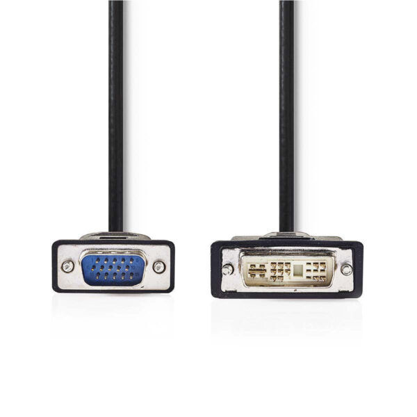 DVI Kabel | DVI-A 12+5-Pin Male | VGA Male | 2 meter