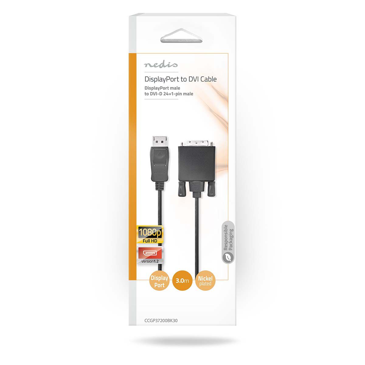 Nedis | DisplayPort naar DVI-D-Kabel | 1080p | 3 meter - Afbeelding 3