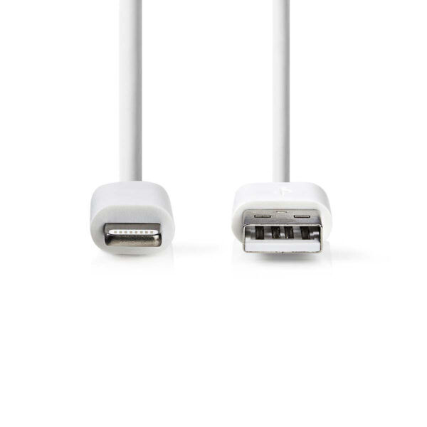 Lightning Kabel | Apple Lightning 8-Pins - USB-A Male | 1 meter | Wit