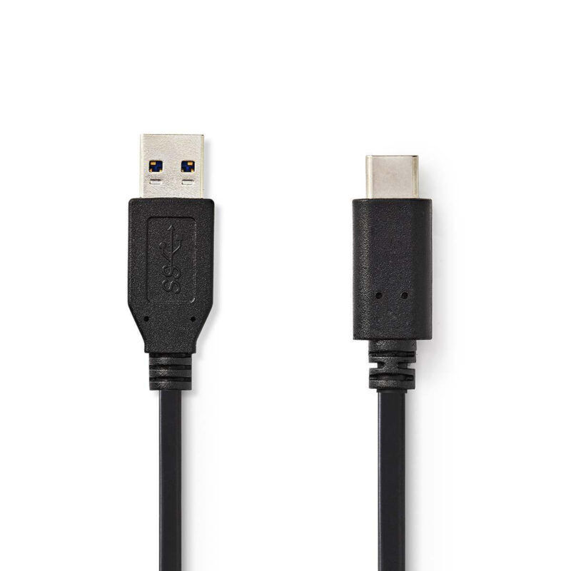 Product thumbnail USB 3.2 Kabel | USB-A male – USB-C male | 60 W | 10 Gbps | 1 meter | Zwart
