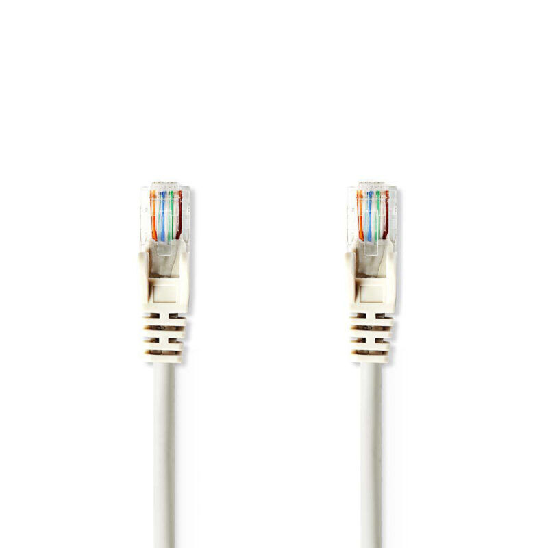 Product thumbnail CAT5e-Kabel UTP | RJ45 Male | RJ45 Male | 10 meter | Rond | Grijs