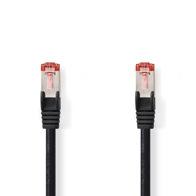Product thumbnail CAT6 Netwerkkabel | RJ45 Male | RJ45 Male | S/FTP | 30 meter | Zwart