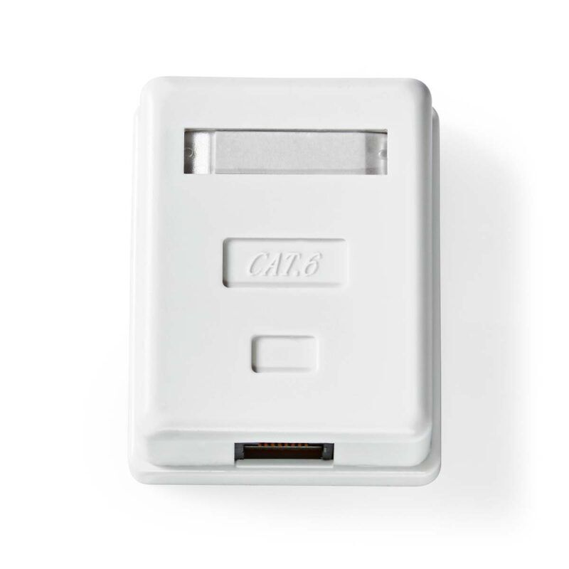 Product thumbnail Netwerk Wanddoos | Opbouw | 1 poort | UTP CAT6