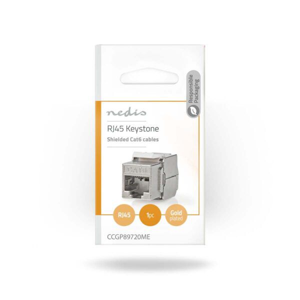 Keystone | CAT6 | RJ45 Female | S/FTP | Metaal - Afbeelding 10