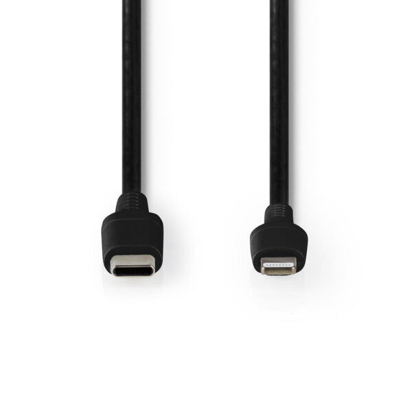 Lightning Kabel | Apple Lightning 8-Pins – USB-A Male | 2 meter | Zwart