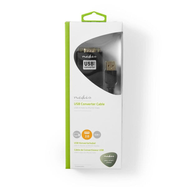 Seriële RS232-Converter | USB-A Male | RS232 | 0.9 meter - Afbeelding 2