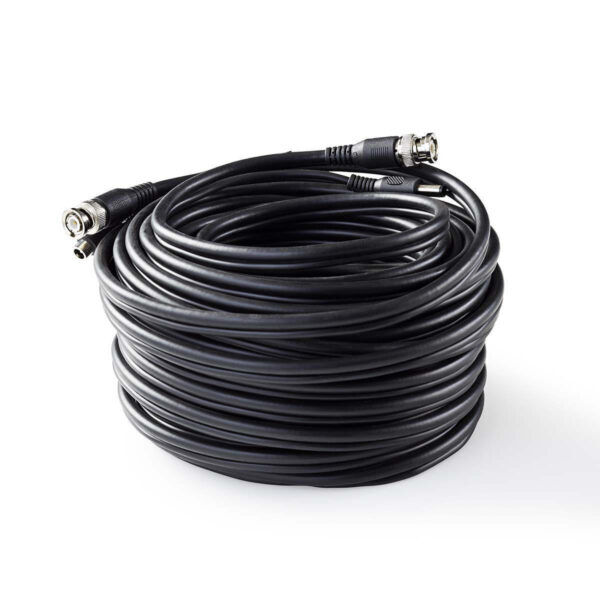 CCTV-Security Kabel | BNC + DC | 20 m | Zwart - Afbeelding 3