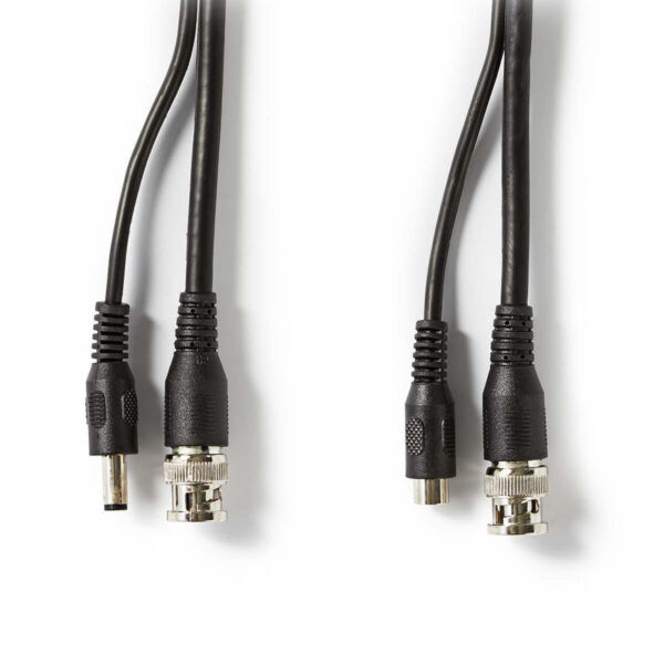 CCTV-Security Kabel | BNC + DC | 20 m | Zwart - Afbeelding 2
