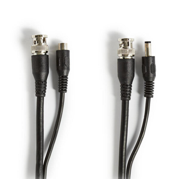 CCTV-Security Kabel | BNC + DC | 20 m | Zwart