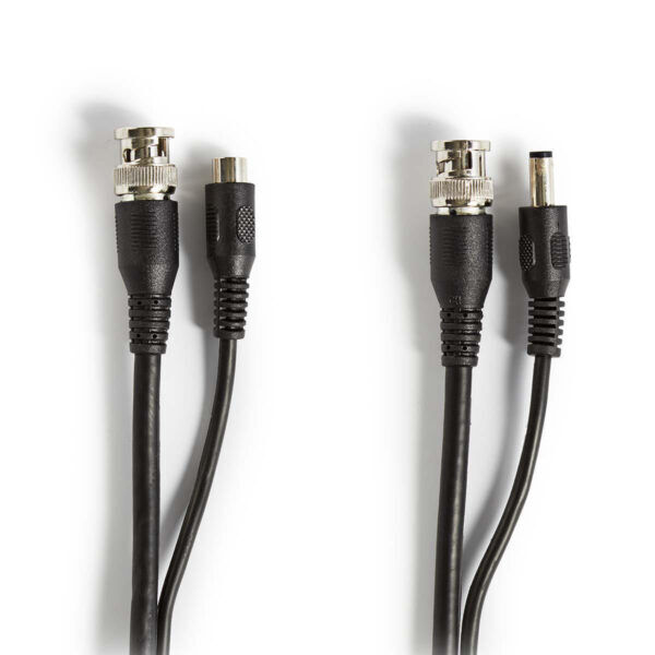CCTV-Security Kabel | BNC + DC | 50 m | Zwart