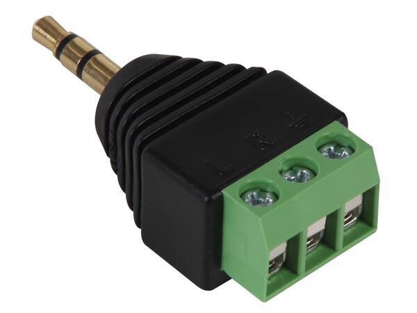 Product thumbnail 3.5mm STEREOPLUG NAAR 3-POLIGE SCROEFAANSLUITING