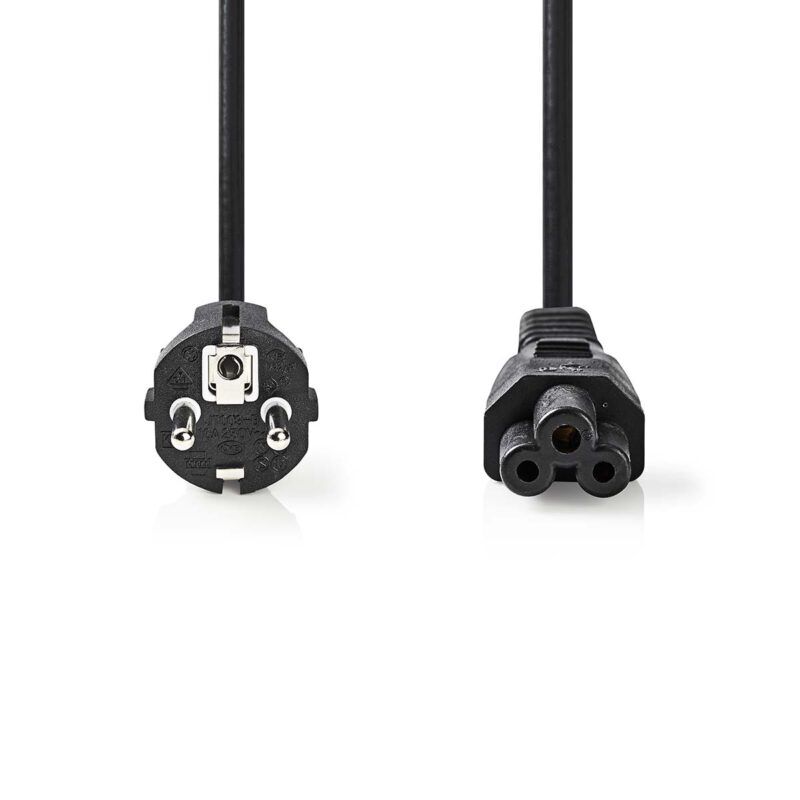 Product thumbnail Voedingssnoer | Schuko - C5 | 2 meter | Zwart