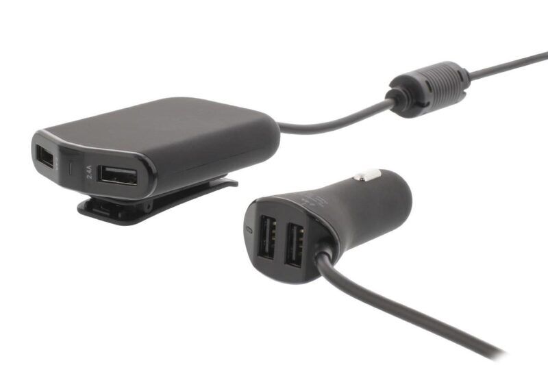 Product thumbnail Autolader 4-Uitgangen 9.6 A USB Zwart