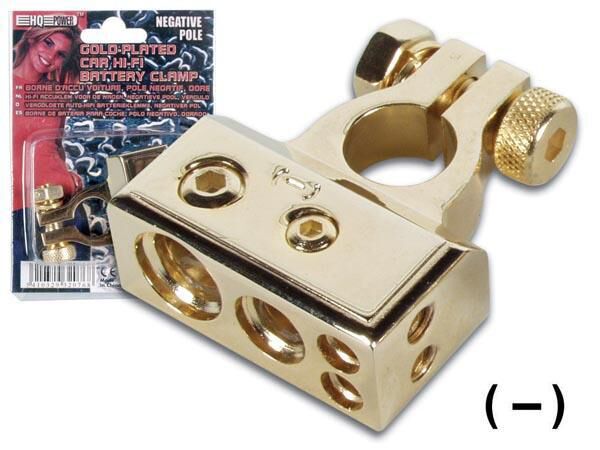 Product thumbnail ACCUKLEM VOOR DE WAGEN, NEGATIEVE POOL, VERGULD