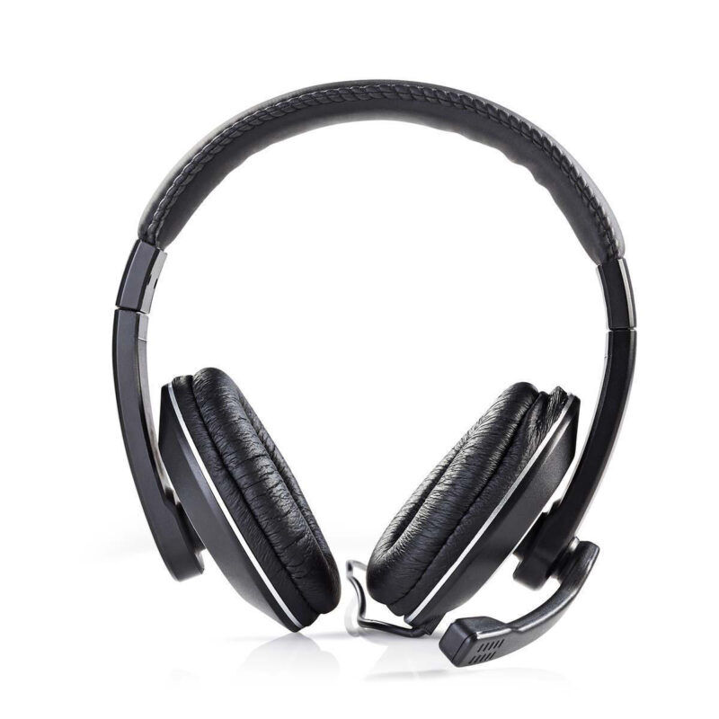 Product thumbnail PC-Headset | Over-Ear | Stereo | 2x 3.5 mm | Inklapbare Microfoon | Zwart