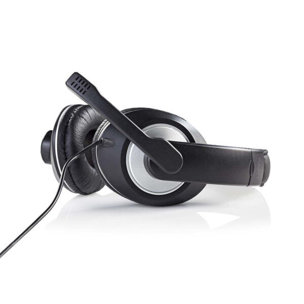 PC-Headset | Over-Ear | Stereo | 2x 3.5 mm | Inklapbare Microfoon | Zwart - Afbeelding 3