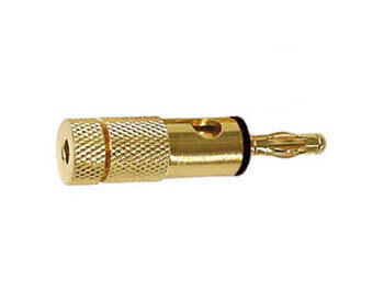 Product thumbnail BANANA PLUGS 4mm GOUD - ZWART