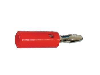Product thumbnail BANAANPLUG MET SCHROEFAANSLUITING EN DWARSGAT - ROOD