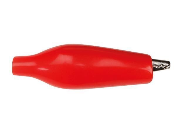 Product thumbnail GEISOLEERDE KROKODILLENKLEM 27mm - ROOD