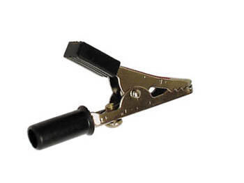 Product thumbnail STANDAARD KROKODILLENKLEM 55mm MET SCHROEFAANSLUTING - ZWART
