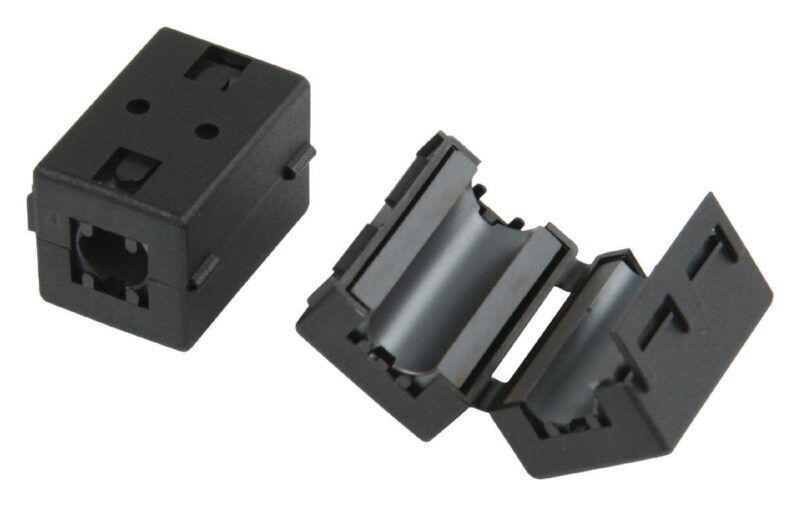 Product thumbnail Ferrietfilter 300 MHz voor kabeldiameters tot 10 mm zwart
