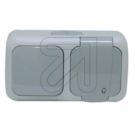 Product thumbnail Spatwaterdichte combinatie wisselschakelaar/wcd horizontaal