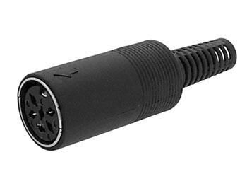 Product thumbnail DIN 5 POLIG FEMALE 270GR PVC zwart