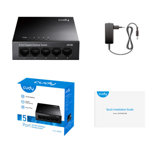 Cudy 5-Port Gigabit Desktop Switch GS105 - Afbeelding 3