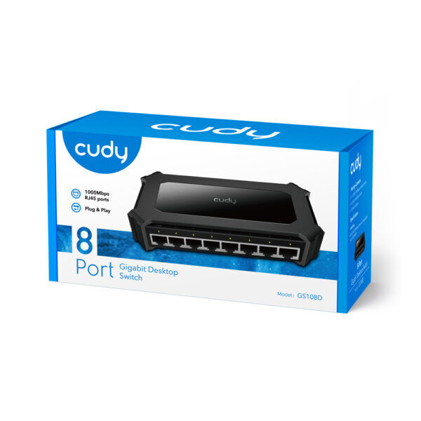 Cudy 8-Port Gigabit Desktop Switch GS108D - Afbeelding 5