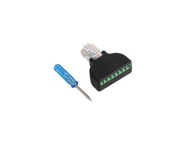 Product thumbnail 8P8C (RJ45)  NAAR SCHROEFKLEM ADAPTER