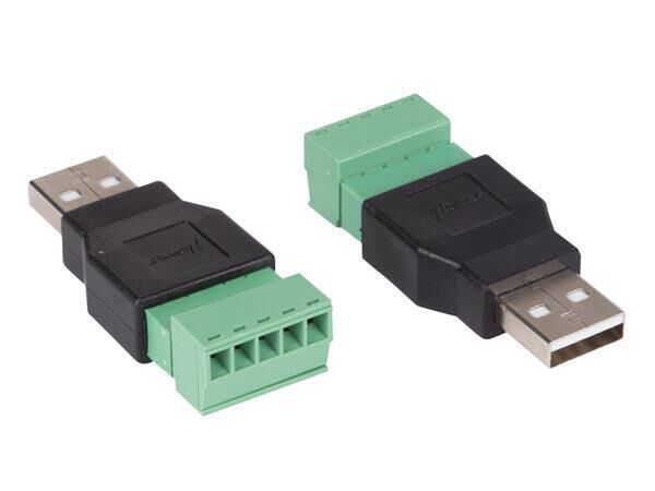 Product thumbnail USB A MANNELIJK NAAR 5-POLIGE SCHROEFAANSLUITING