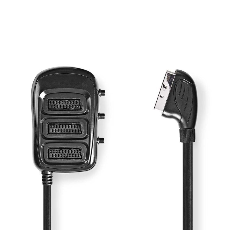 Product thumbnail SCART-Switchbox | SCART Male - 3x SCART Female | 0.50 meter
