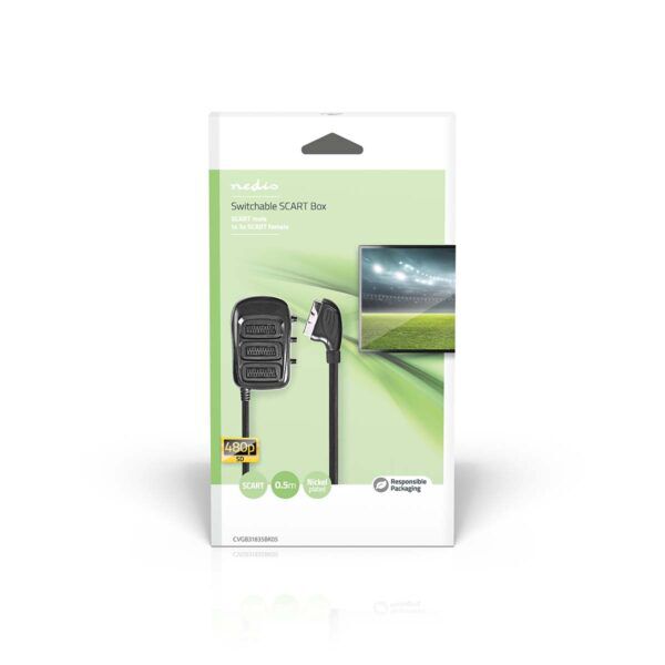 SCART-Switchbox | SCART Male - 3x SCART Female | 0.50 meter - Afbeelding 2