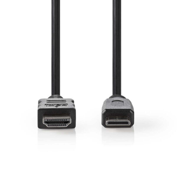 HDMI-kabel met Ethernet | HDMI-mini-connector | 2 meter | Zwart
